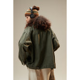 Unisex Jacket Vintage Embroidered Loose Lapels Jacket Spring and Autumn Coat